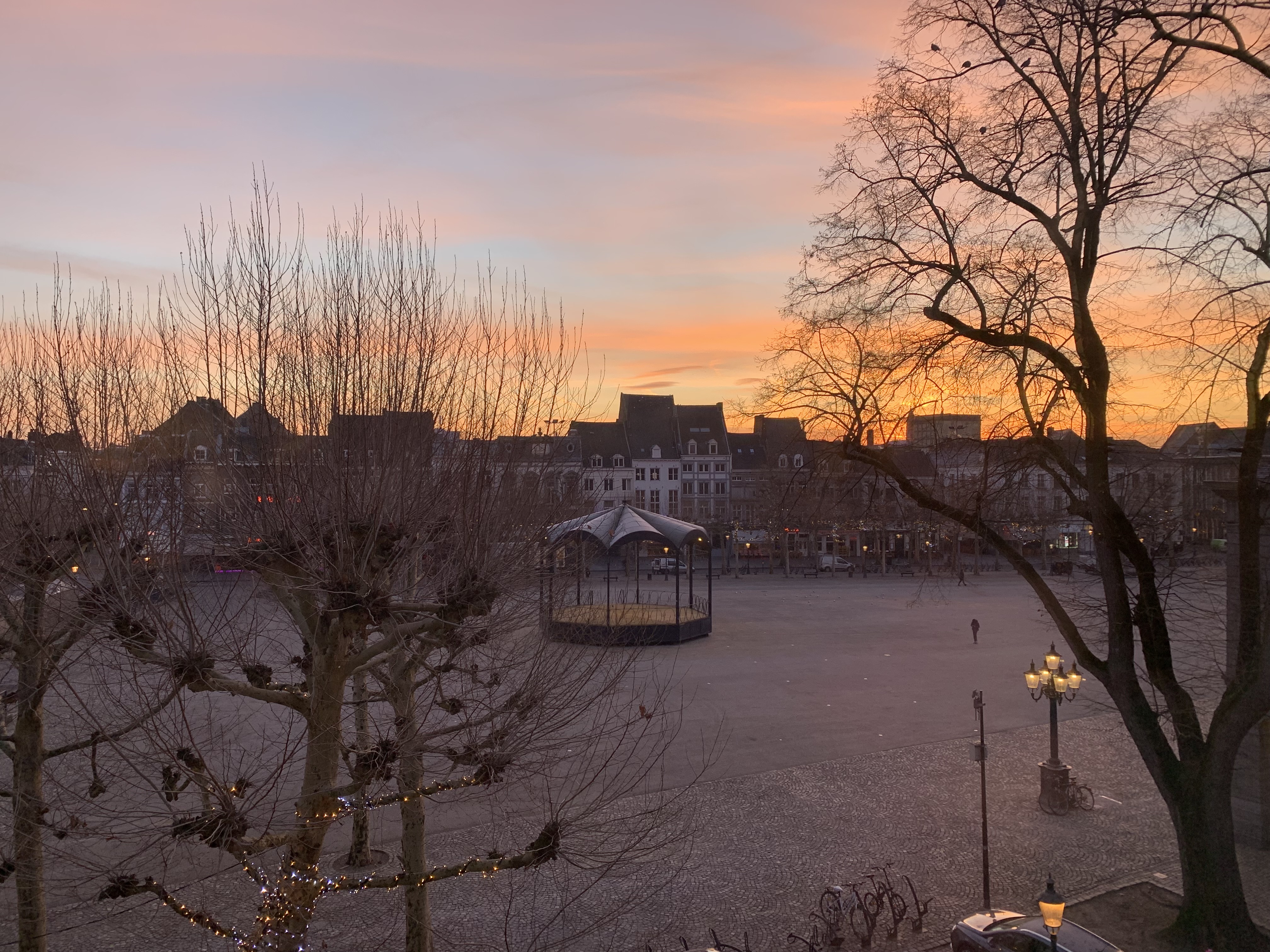 The View of the Vrijthof from our Apartment