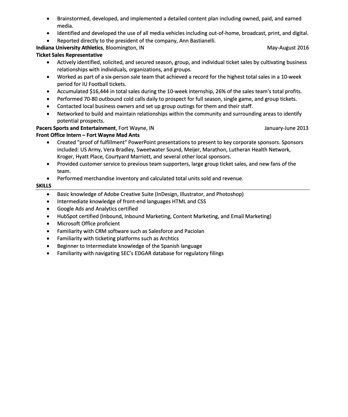 Jake Carlyle Resume