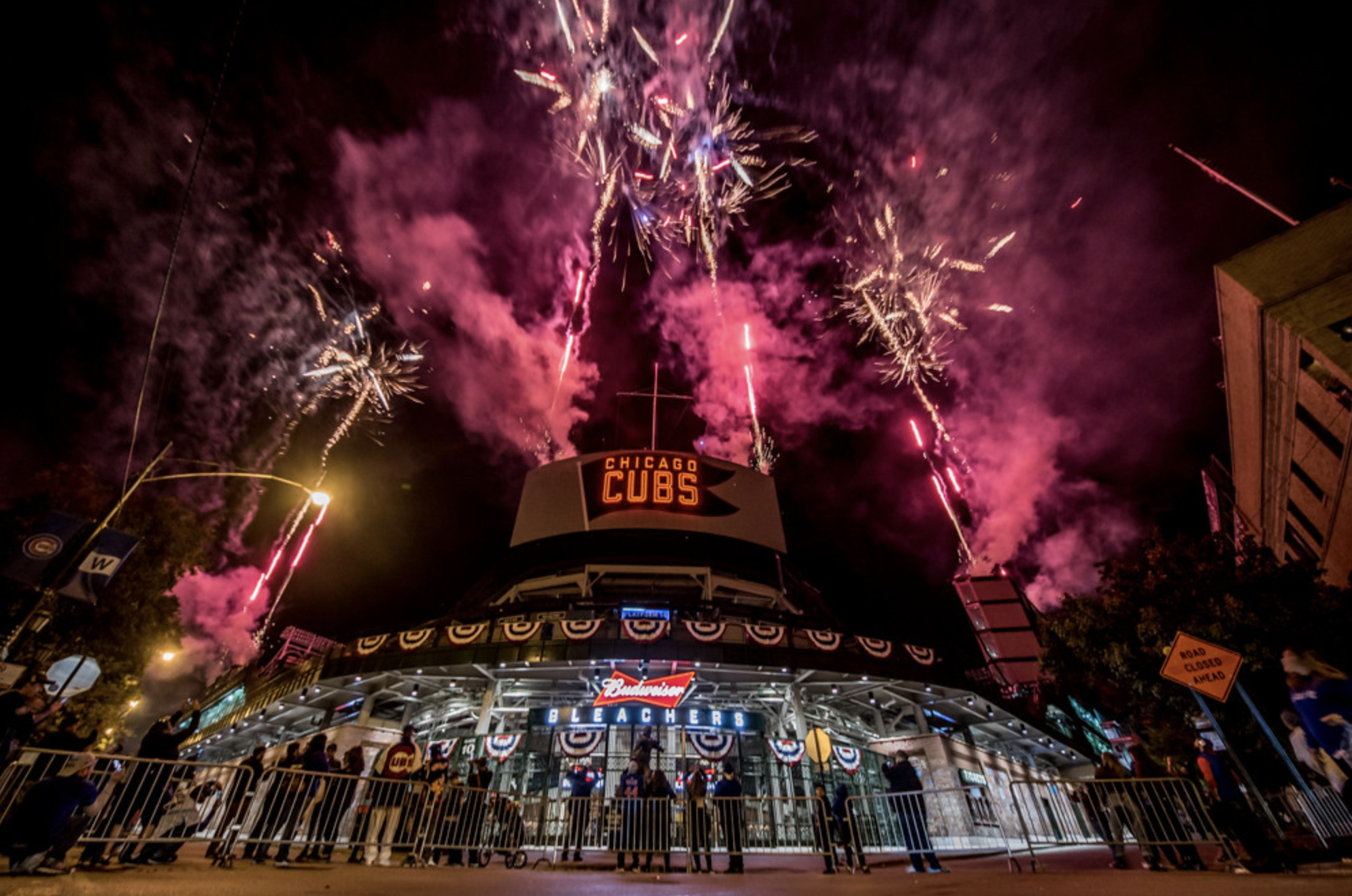 Fireworks at Wrigley Field