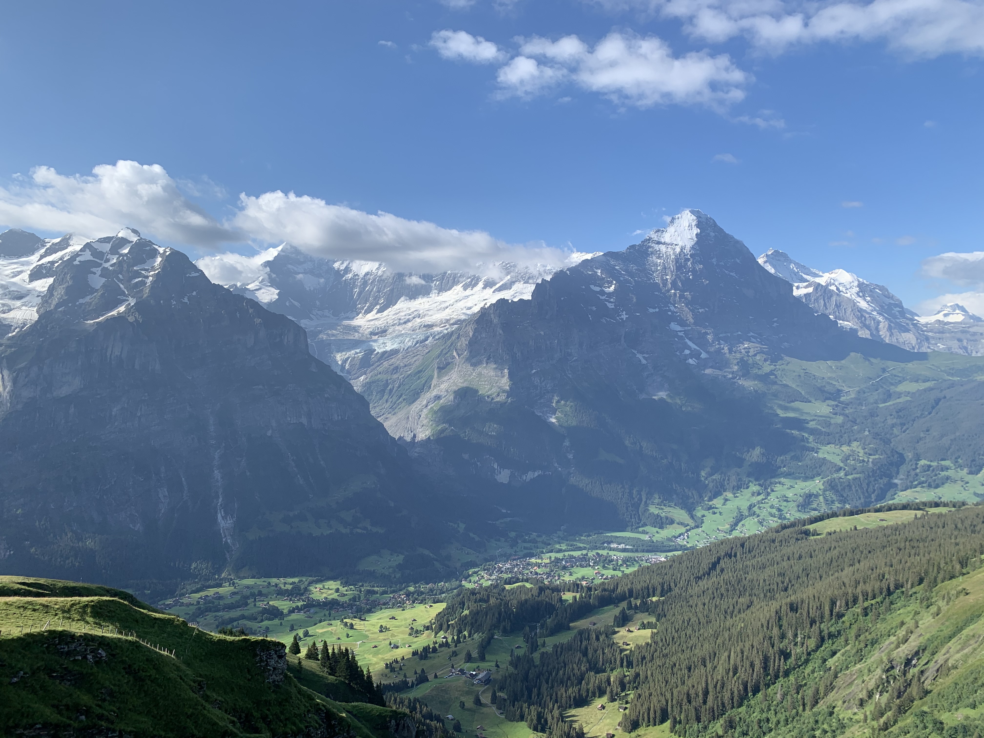 The incredible views of the Alps that you get from First